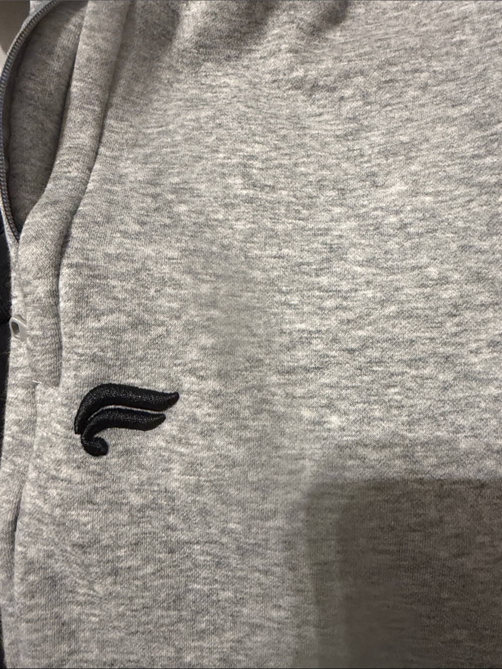 Fabletics Men's Gray Heather Sweatpants with Black Logo Accent